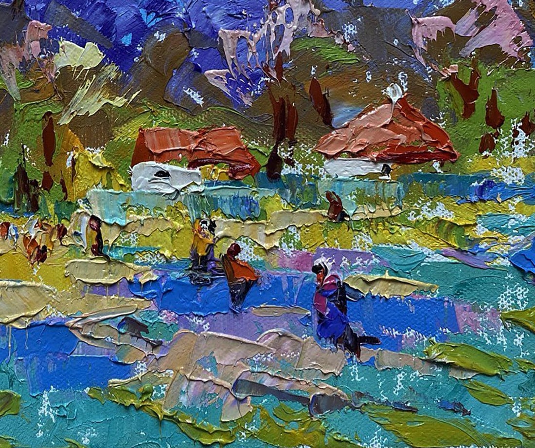 Oil painting Spring in the village Oleksiy Ivanyuk - 7