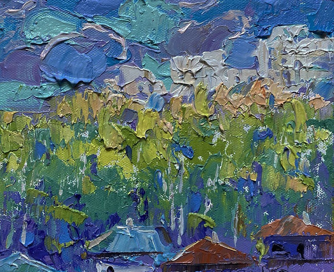 Oil painting Warm summer morning Oleksiy Ivanyuk - 6
