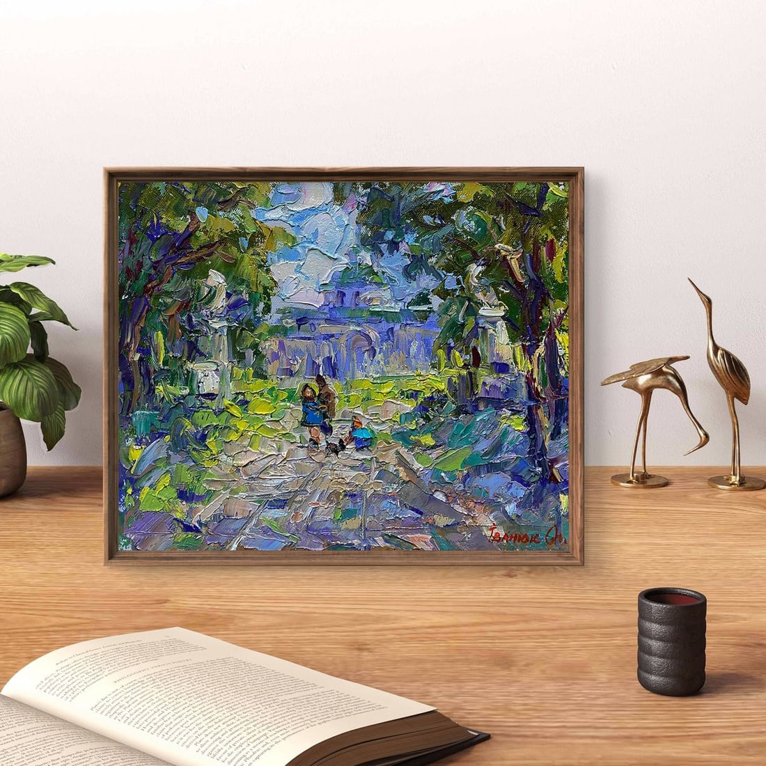 Oil painting Alley in the park Oleksiy Ivanyuk - 3