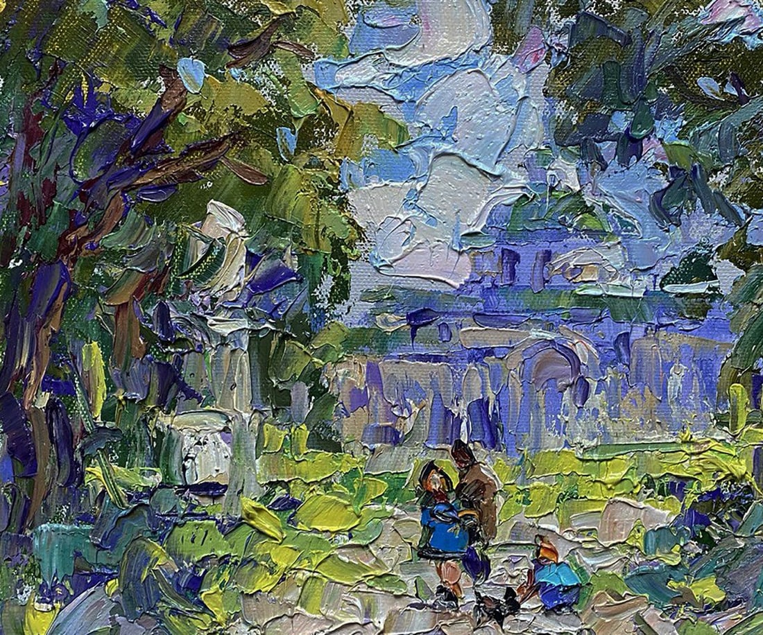 Oil painting Alley in the park Oleksiy Ivanyuk - 4