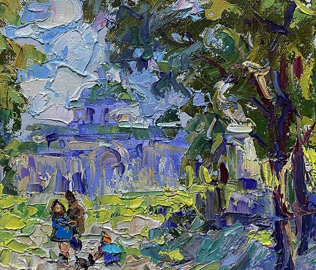 Oil painting Alley in the park Oleksiy Ivanyuk - 5