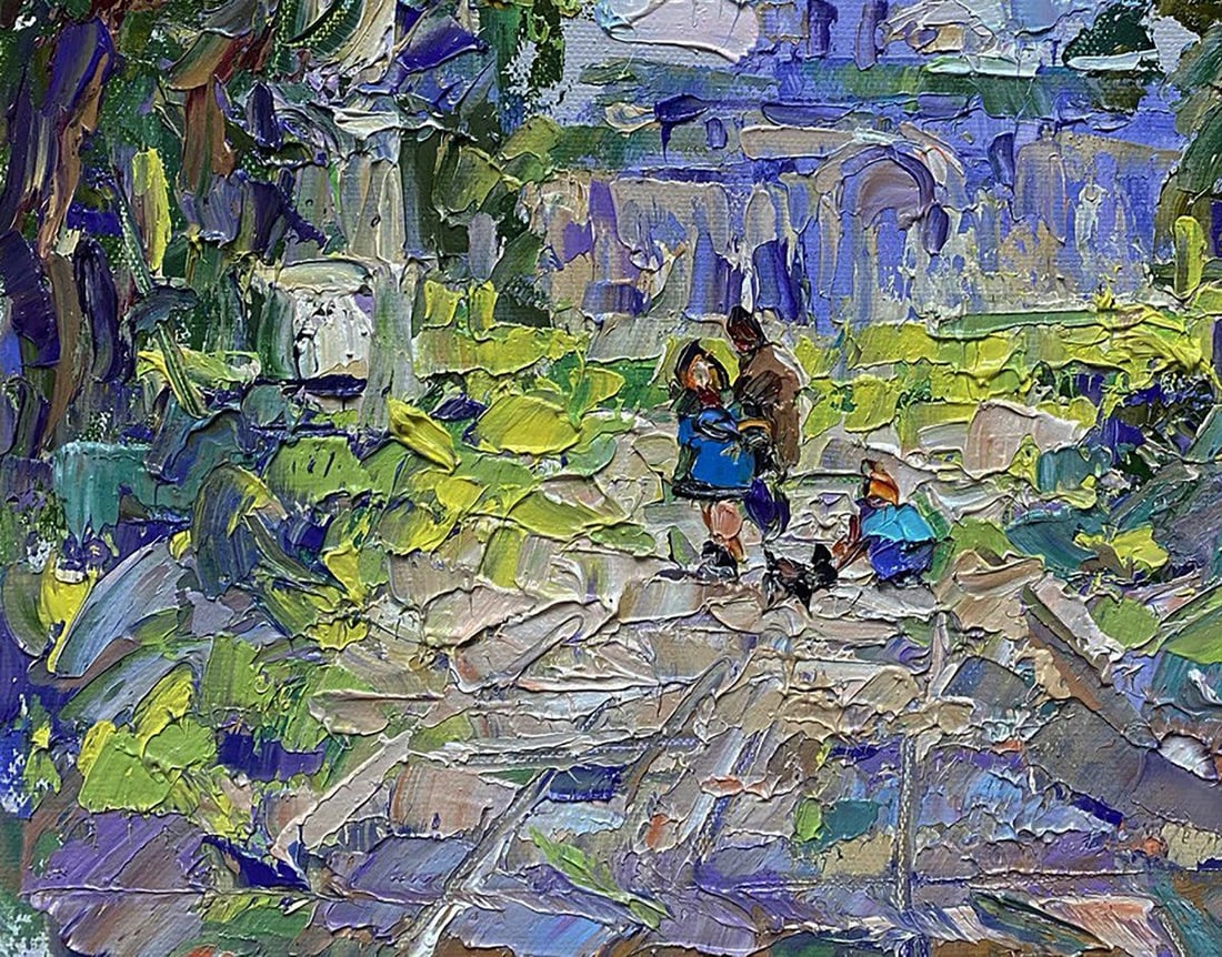 Oil painting Alley in the park Oleksiy Ivanyuk - 6