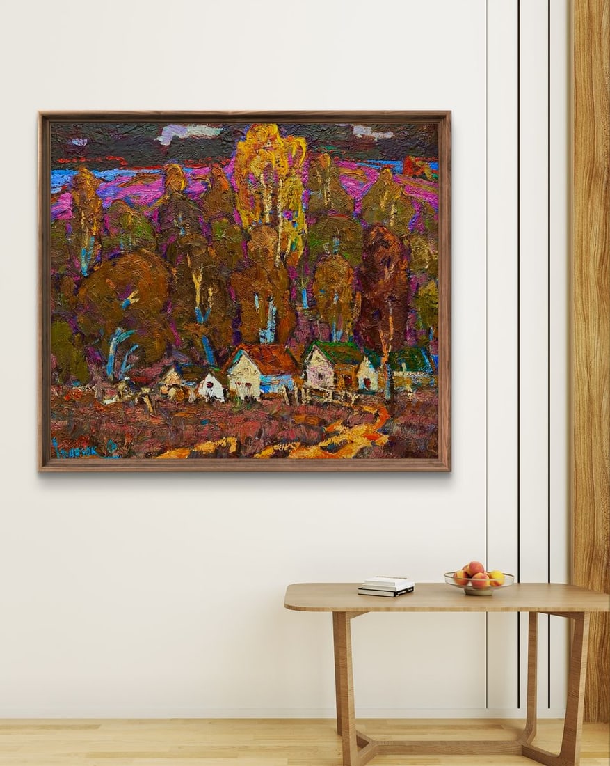 Oil painting Evening gold of the forest Oleksiy Ivanyuk - 2