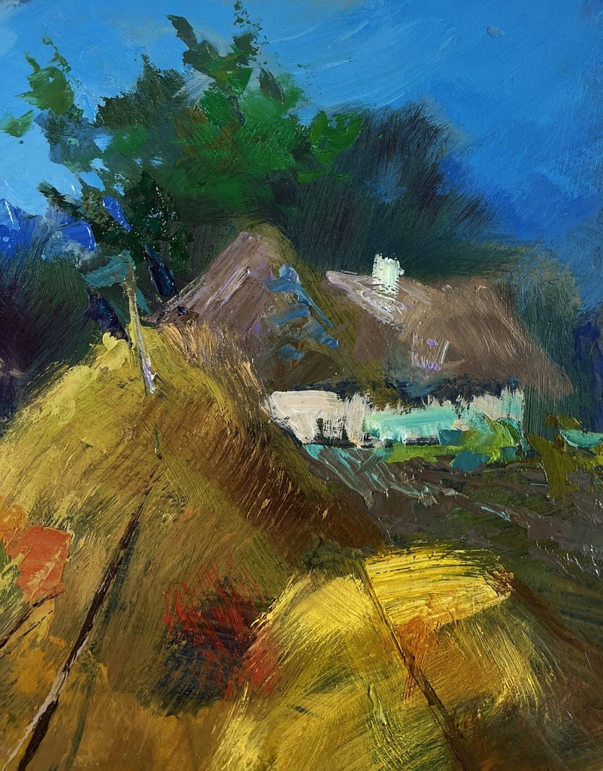 Oil painting Summer Village Life Yuriy Suprunchuk - 4