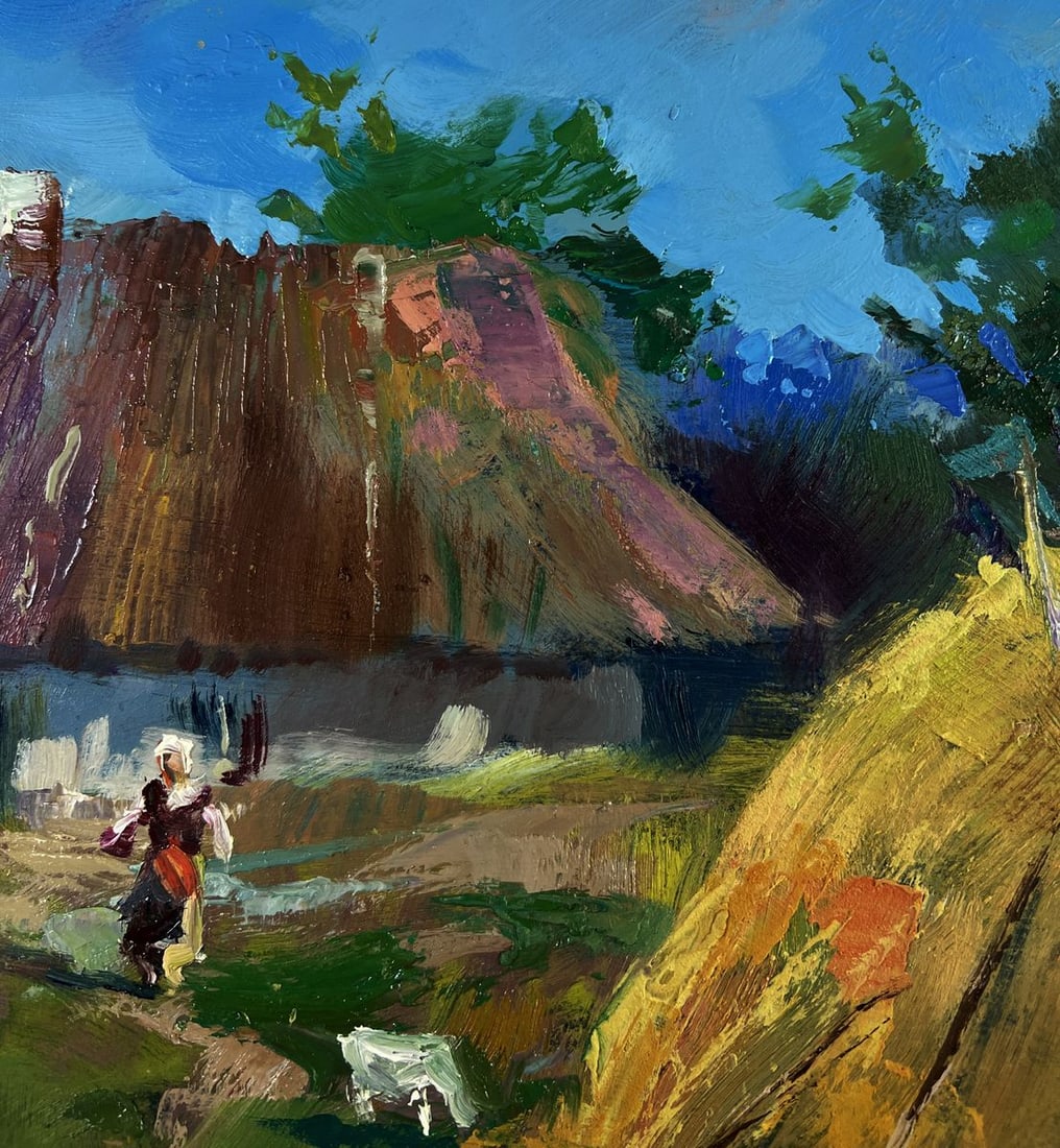 Oil painting Summer Village Life Yuriy Suprunchuk - 5