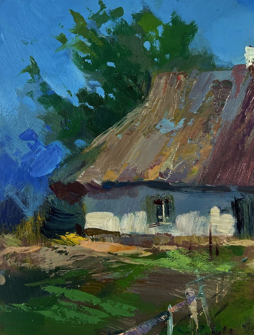 Oil painting Summer Village Life Yuriy Suprunchuk - 6