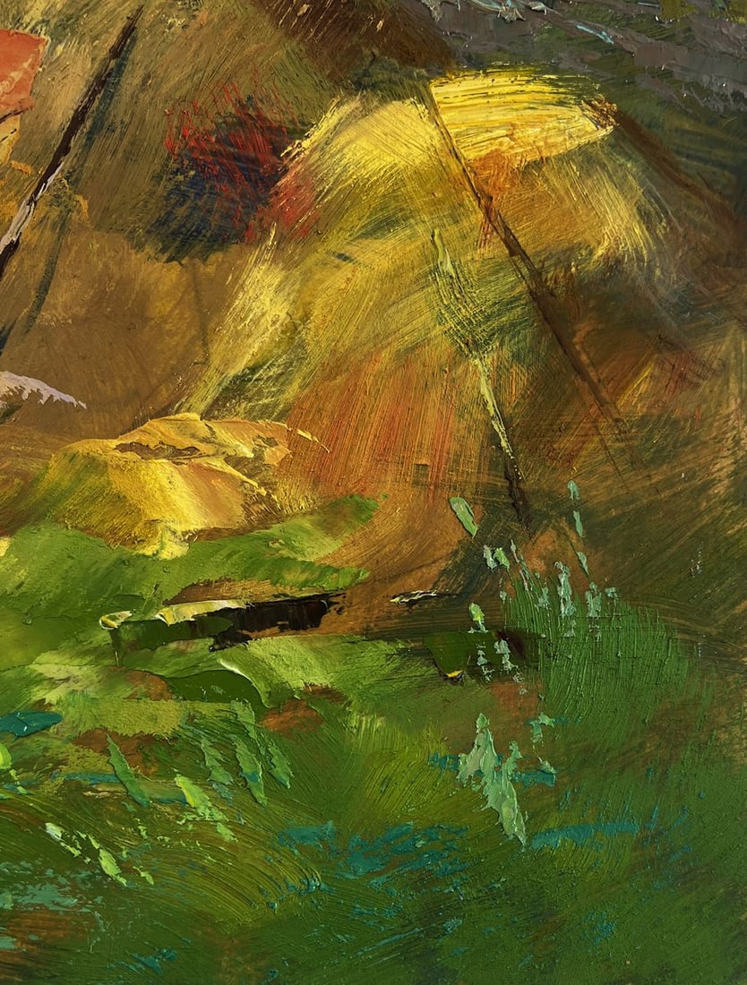 Oil painting Summer Village Life Yuriy Suprunchuk - 9