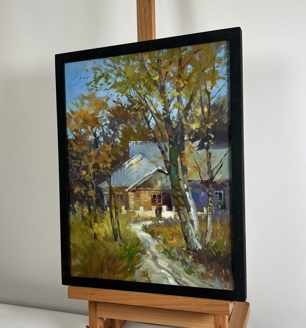 Oil painting The rustle of autumn outside the window Yuriy Suprunchuk - 2