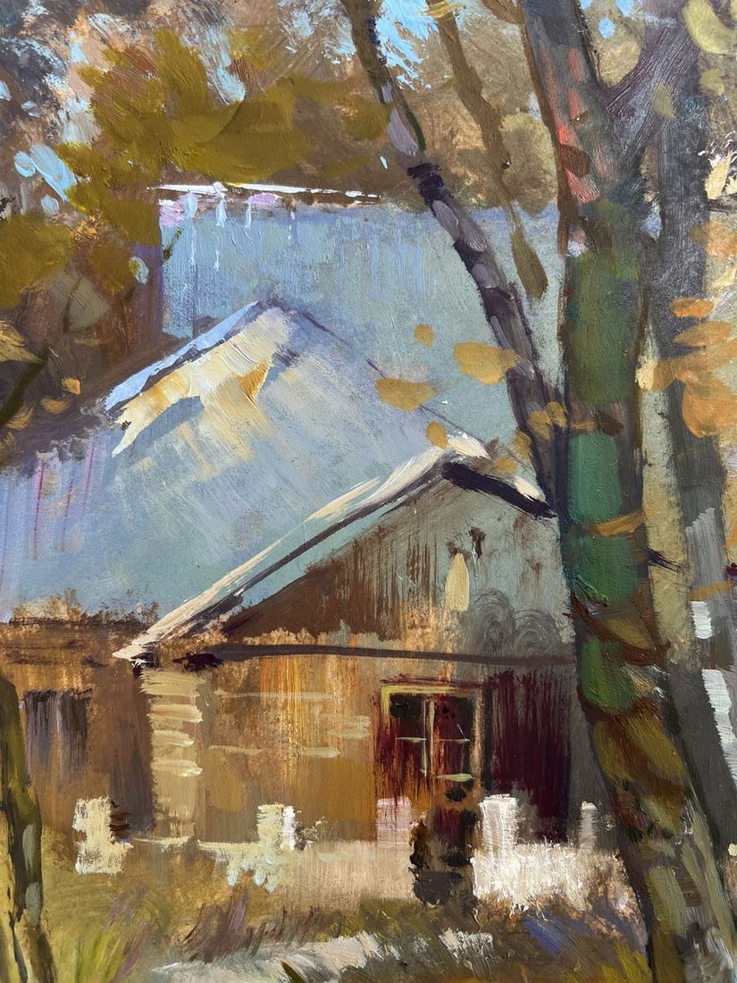 Oil painting The rustle of autumn outside the window Yuriy Suprunchuk - 6