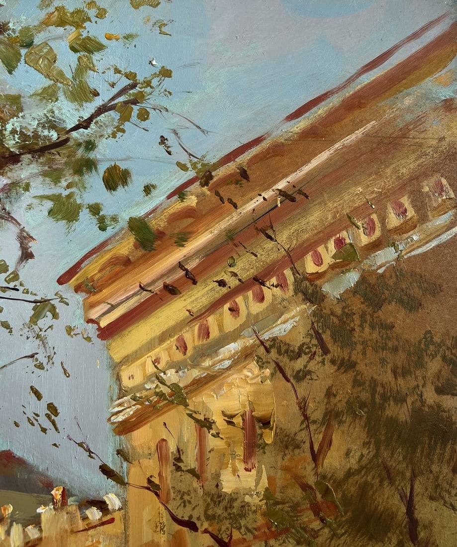 Oil painting The quiet whisper of a city park Yuriy Suprunchuk - 4