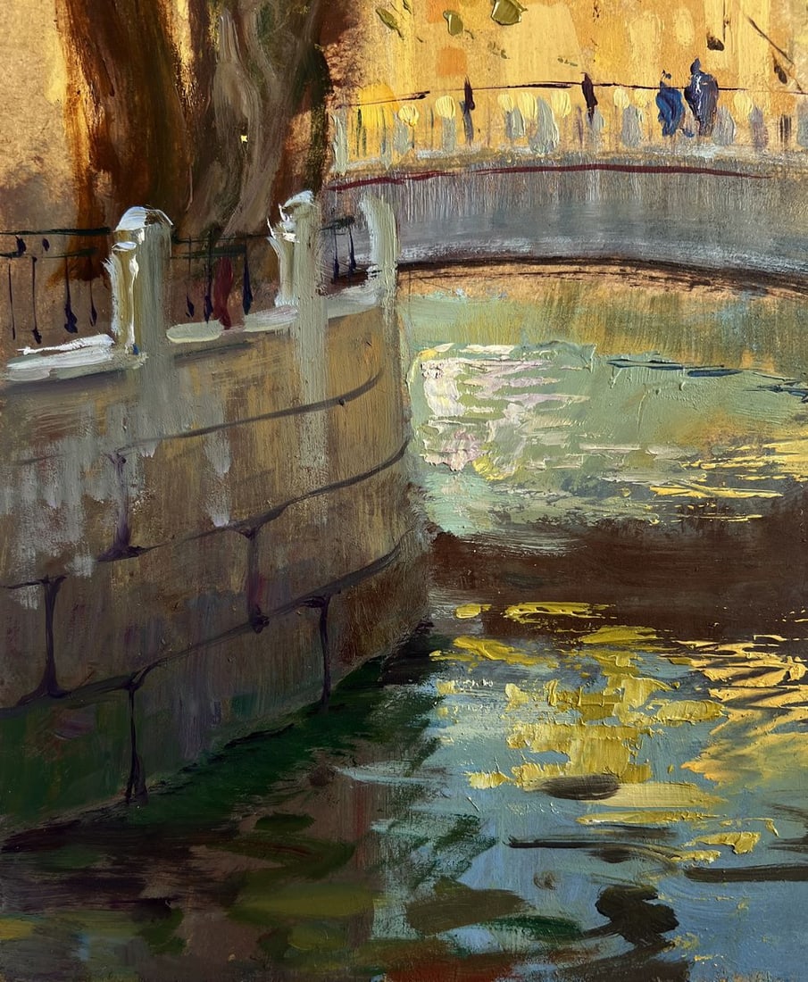 Oil painting The quiet whisper of a city park Yuriy Suprunchuk - 7
