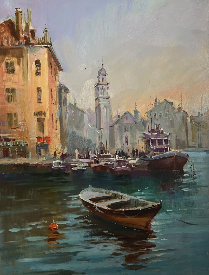 Oil painting Walking tour of the Venetian city Yuriy Suprunchuk - 3