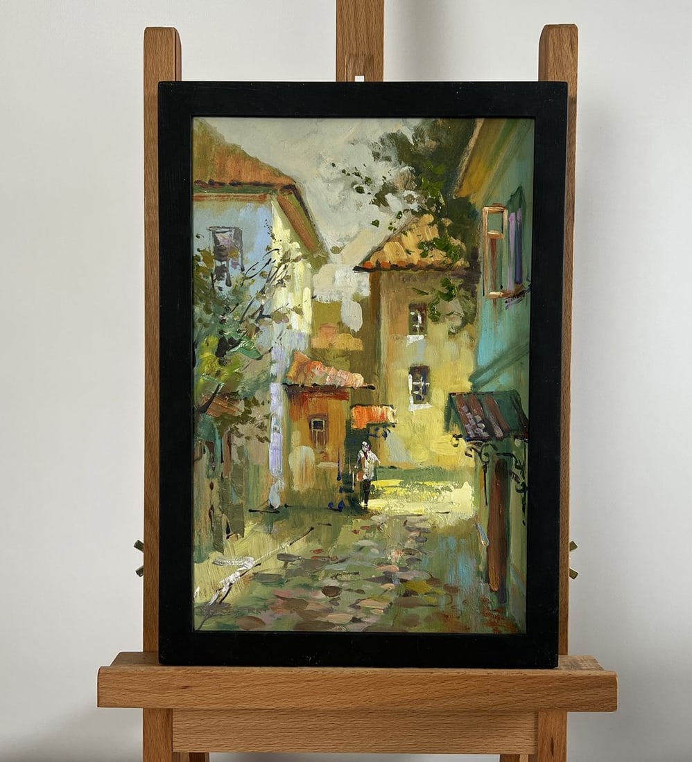 Oil painting Fresh air from the streets Yuriy Suprunchuk (1 of 10)