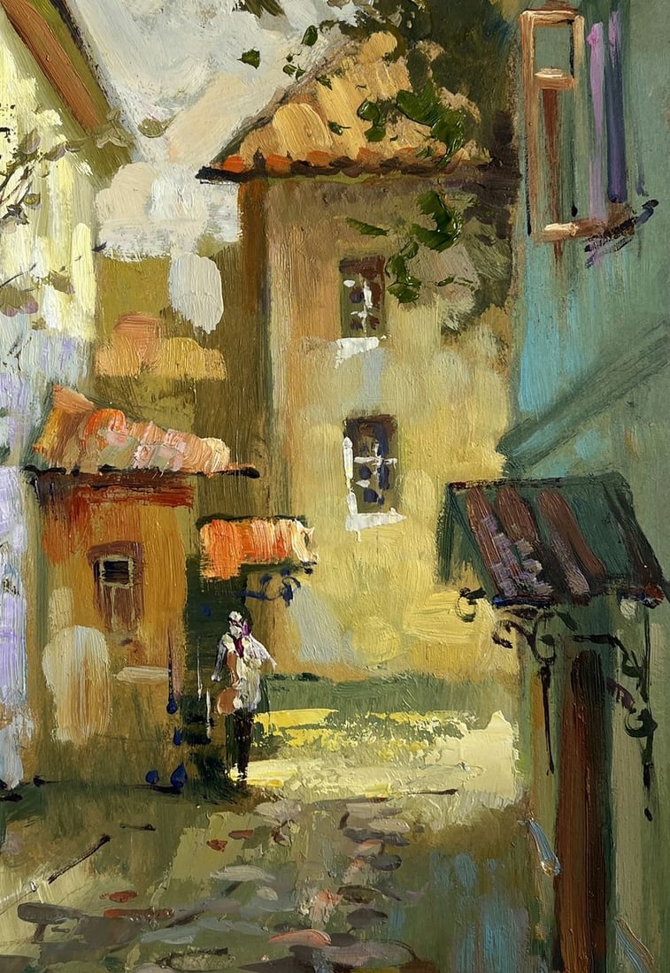 Oil painting Fresh air from the streets Yuriy Suprunchuk - 9