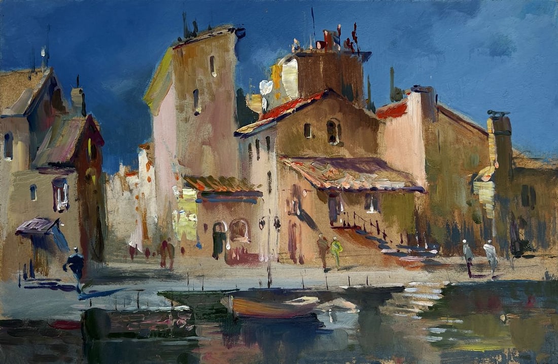 Oil painting Shadows of City Life Yuriy Suprunchuk - 3