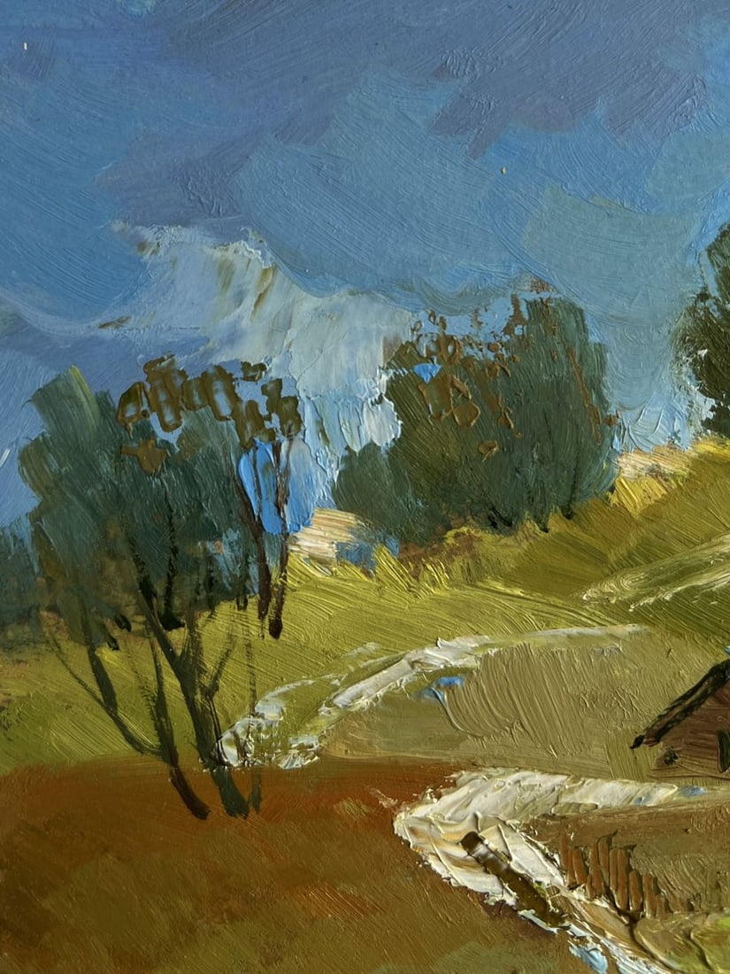 Oil painting Path along the village Yuriy Suprunchuk - 5