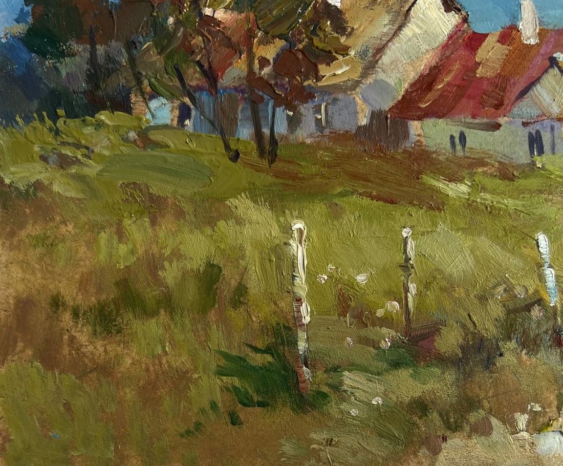 Oil painting Houses in the forest Yuriy Suprunchuk - 6