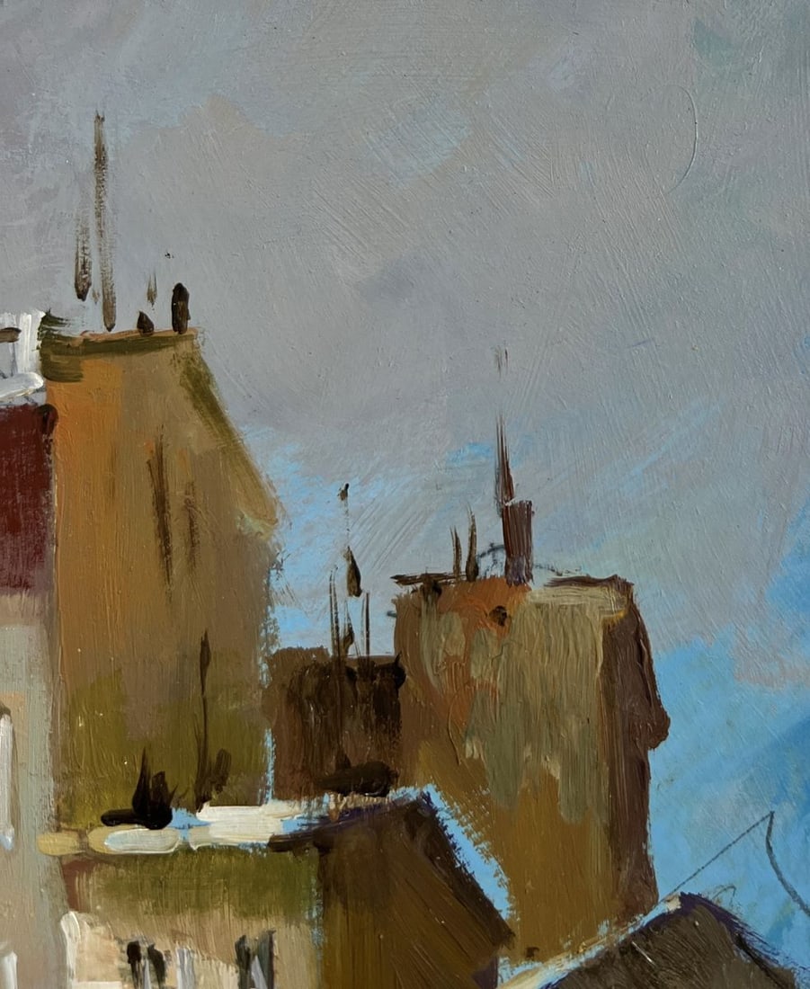 Oil painting Shadows of a City Street Yuriy Suprunchuk - 4