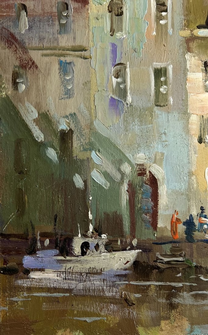 Oil painting Shadows of a City Street Yuriy Suprunchuk - 6