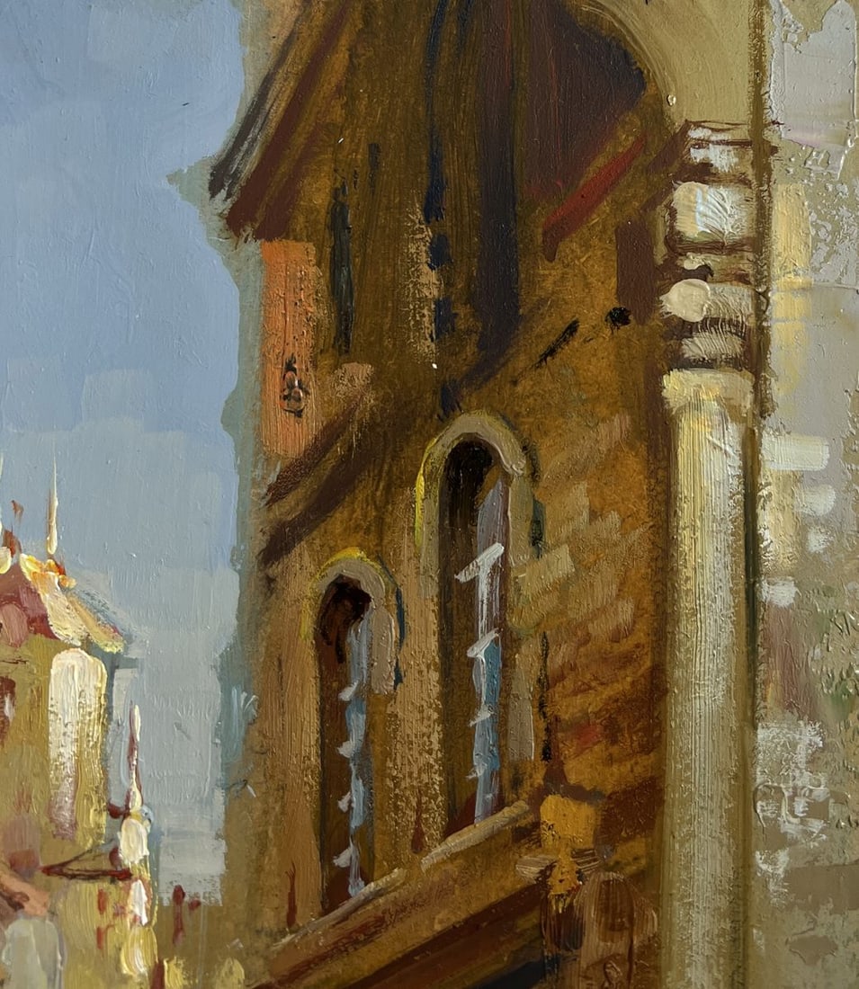 Oil painting Walking along the street of the city Yuriy Suprunchuk - 4