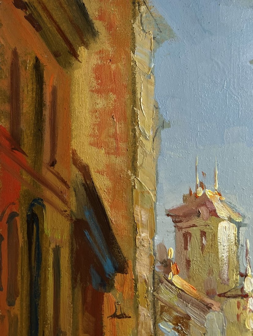Oil painting Walking along the street of the city Yuriy Suprunchuk - 5