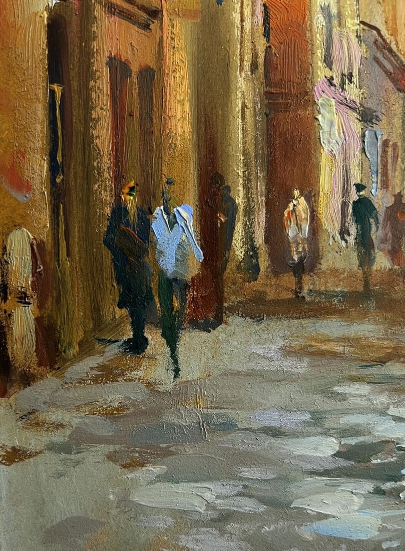 Oil painting Walking along the street of the city Yuriy Suprunchuk - 7
