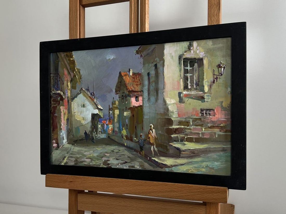 Oil painting Walking along the city street Yuriy Suprunchuk - 2