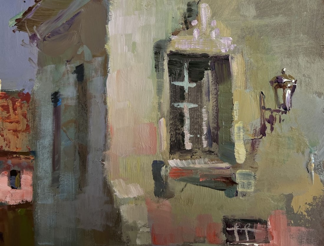 Oil painting Walking along the city street Yuriy Suprunchuk - 4