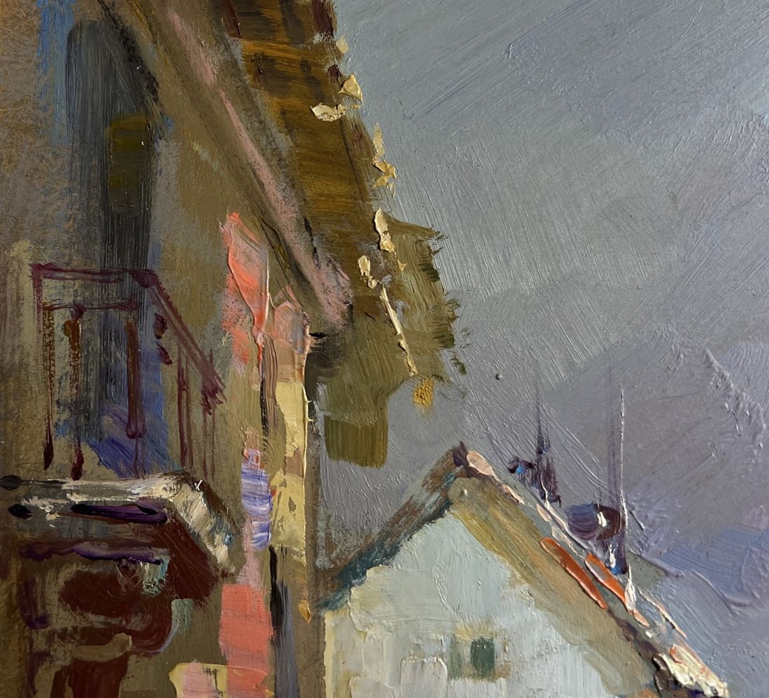 Oil painting Walking along the city street Yuriy Suprunchuk - 6