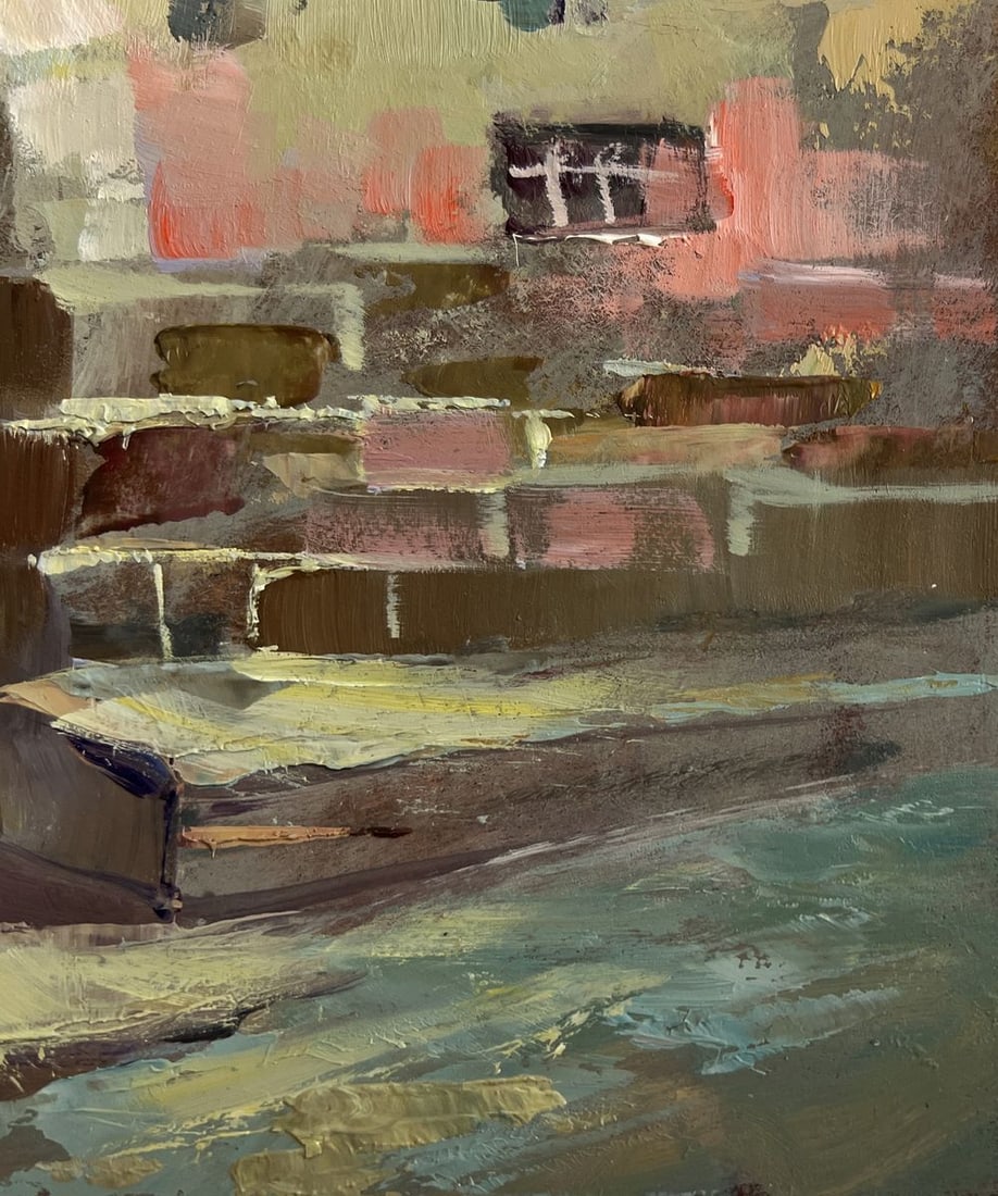 Oil painting Walking along the city street Yuriy Suprunchuk - 9