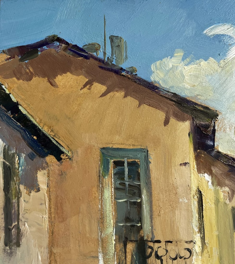 Oil painting City summer courtyard Yuriy Suprunchuk - 5