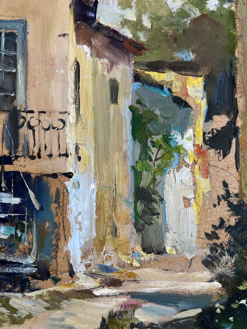 Oil painting City summer courtyard Yuriy Suprunchuk - 6