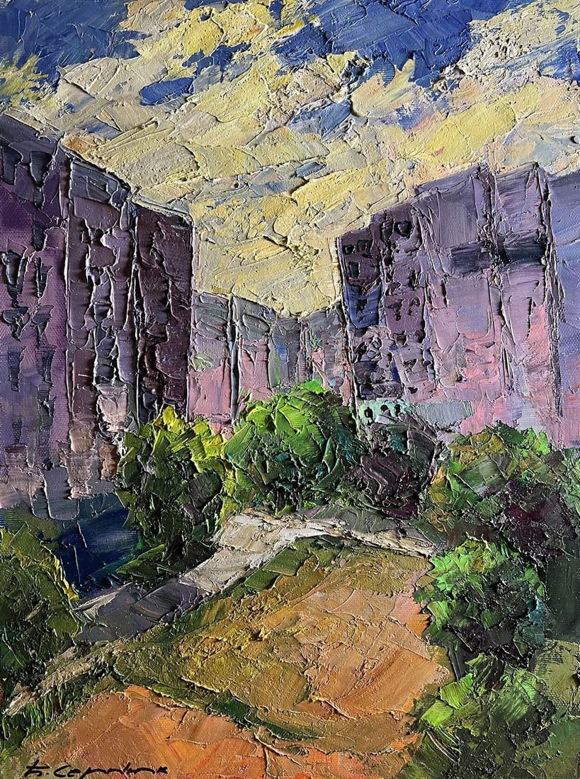 Oil painting Summer day in the city Boris Serdyuk - 3