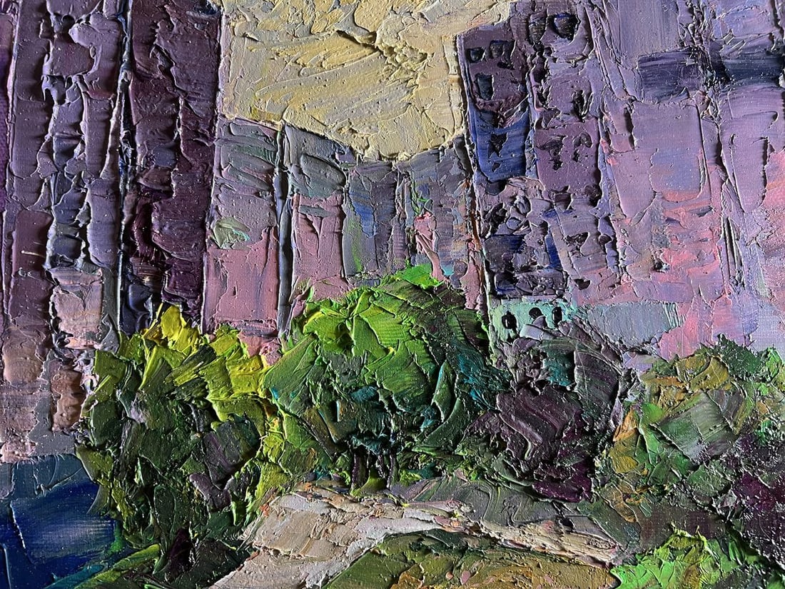 Oil painting Summer day in the city Boris Serdyuk - 6