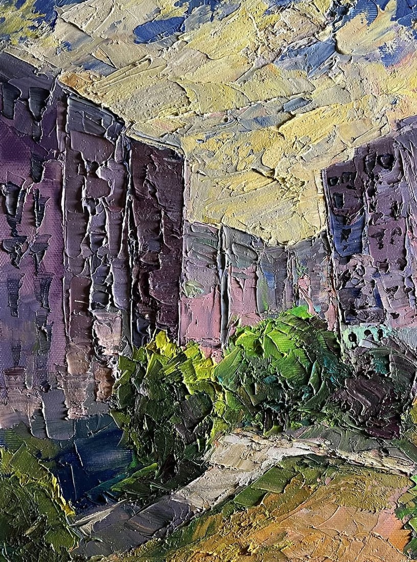 Oil painting Summer day in the city Boris Serdyuk - 8