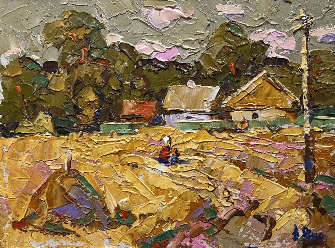 Oil painting The path leading home Oksana Kalenyuk - 3