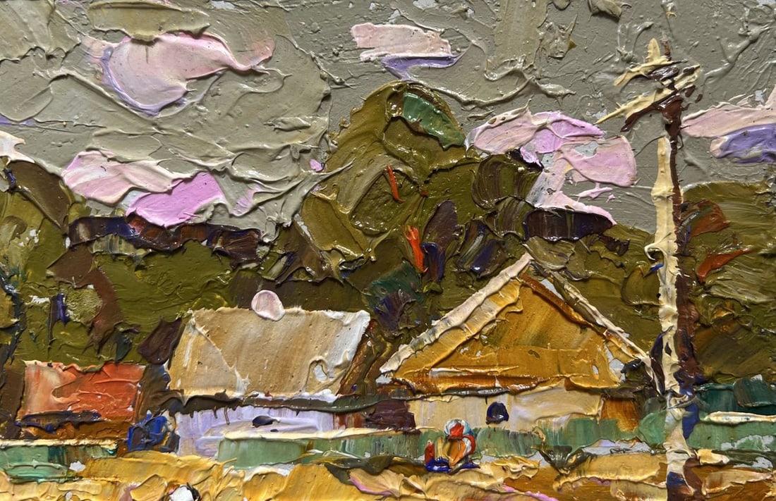 Oil painting The path leading home Oksana Kalenyuk - 6