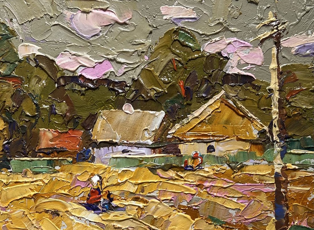 Oil painting The path leading home Oksana Kalenyuk - 8