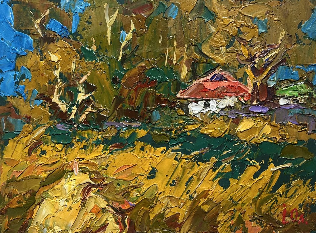 Oil painting Evening is coming in the village Alex Kalenyuk - 3