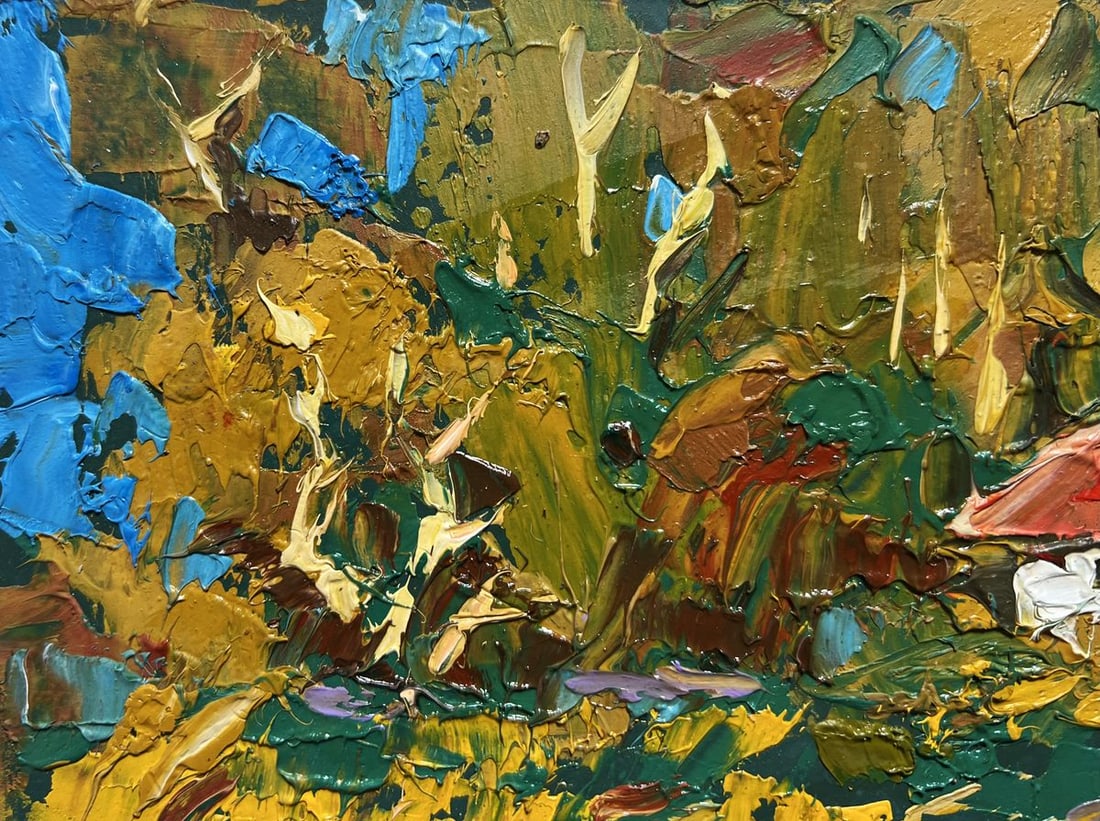 Oil painting Evening is coming in the village Alex Kalenyuk - 4