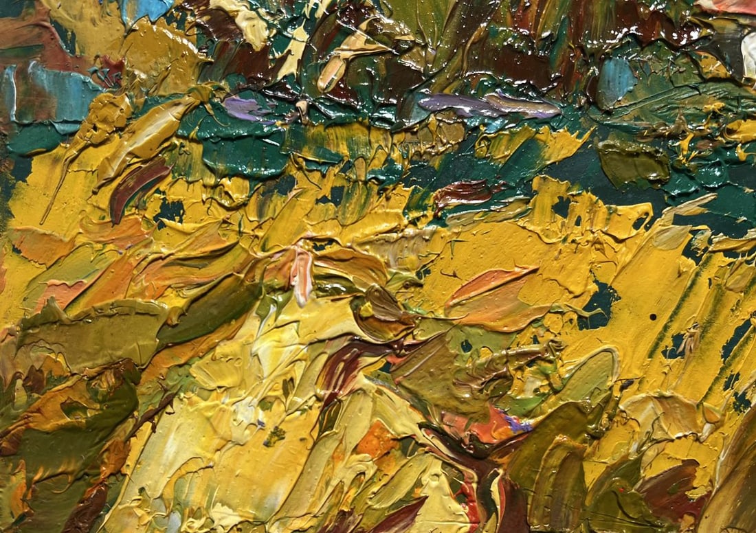 Oil painting Evening is coming in the village Alex Kalenyuk - 5