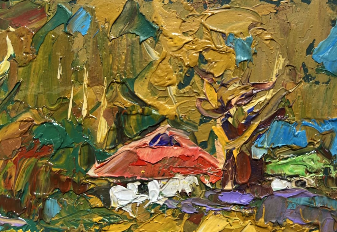 Oil painting Evening is coming in the village Alex Kalenyuk - 6