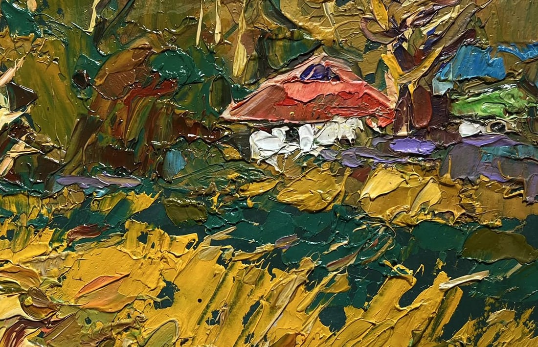 Oil painting Evening is coming in the village Alex Kalenyuk - 8