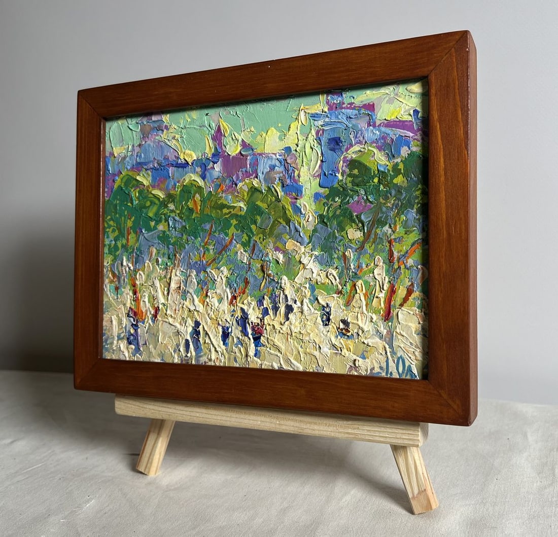 Oil painting Morning city life Alex Kalenyuk - 2