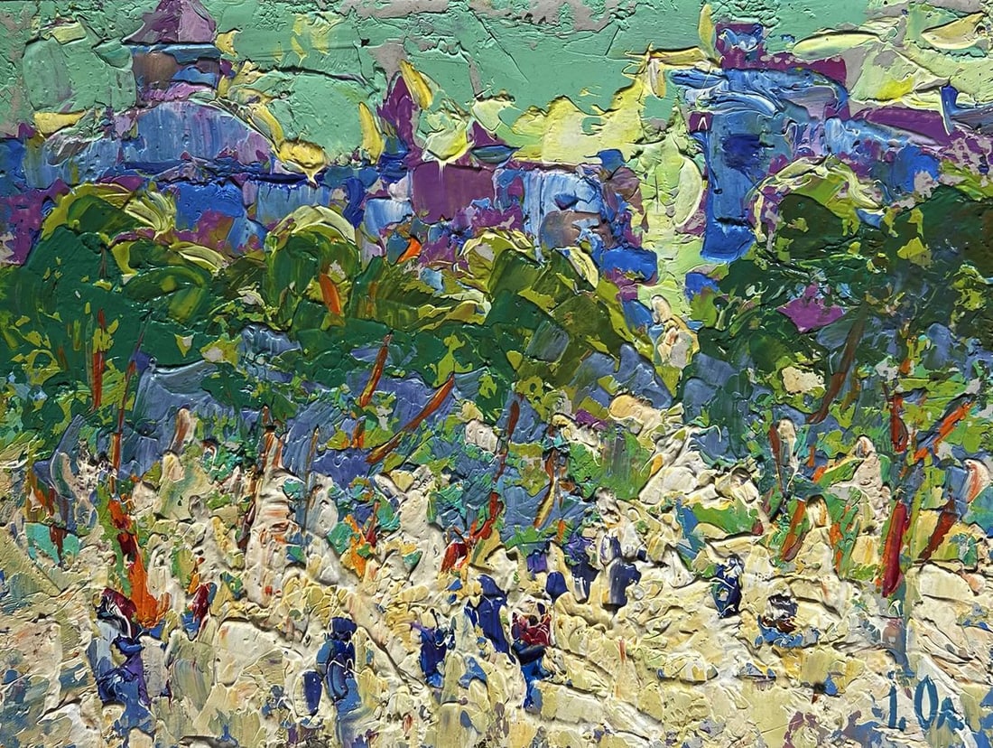 Oil painting Morning city life Alex Kalenyuk - 3