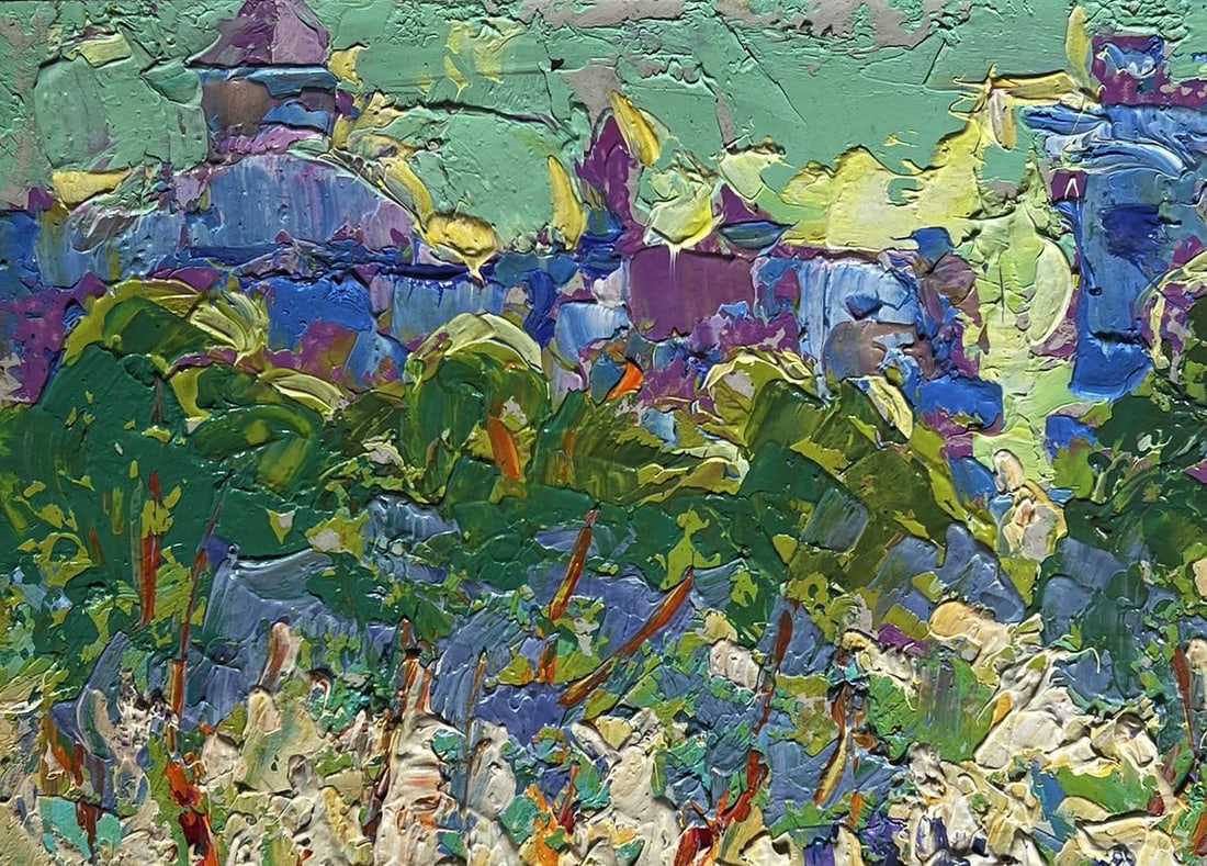 Oil painting Morning city life Alex Kalenyuk - 7