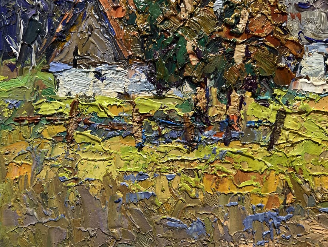 Oil painting Sunny courtyard Oksana Kalenyuk - 5