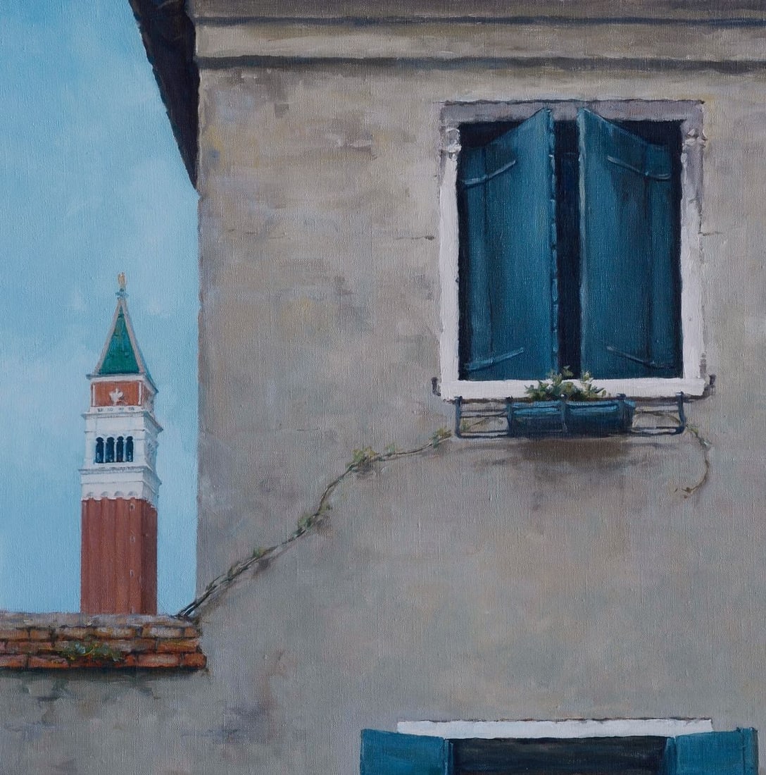 Oil painting Piazzale St MRIA Oleg Kateryniuk - 2