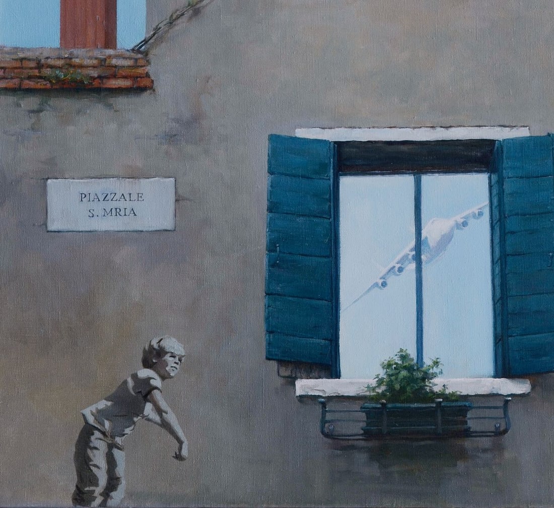 Oil painting Piazzale St MRIA Oleg Kateryniuk - 3