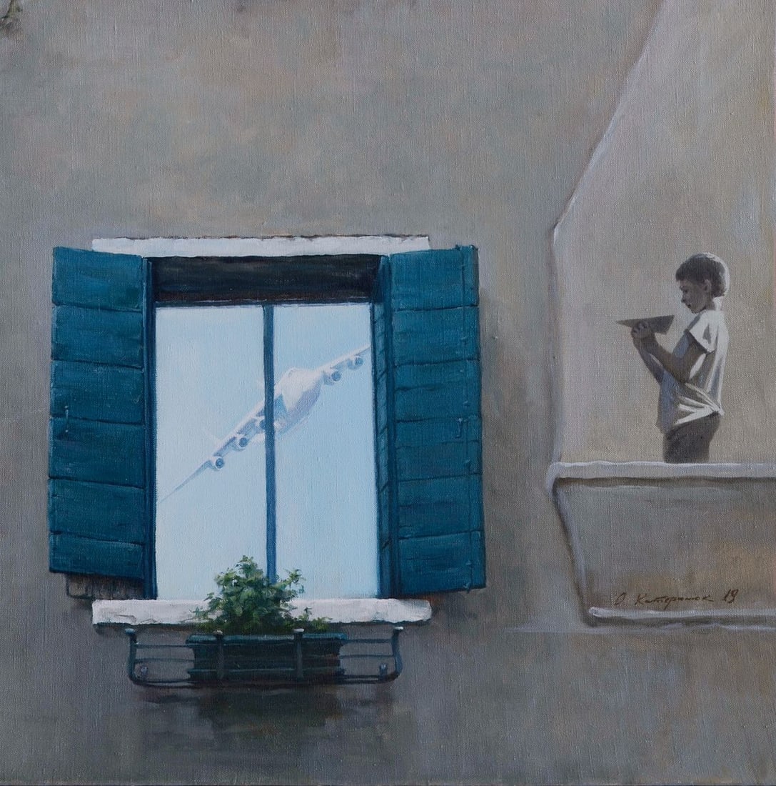 Oil painting Piazzale St MRIA Oleg Kateryniuk - 5